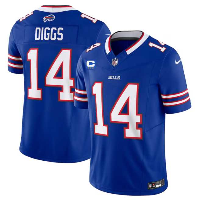 Men & Women & Youth Buffalo Bills #14 Stefon Diggs Blue 2023 F.U.S.E. With 4-Star C Patch Vapor Untouchable Limited Football Stitched Jersey